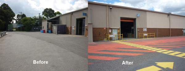 Traffic Management Signage Before and After