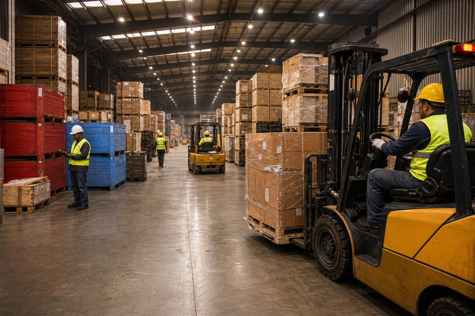 Warehouse Forklift Traffic