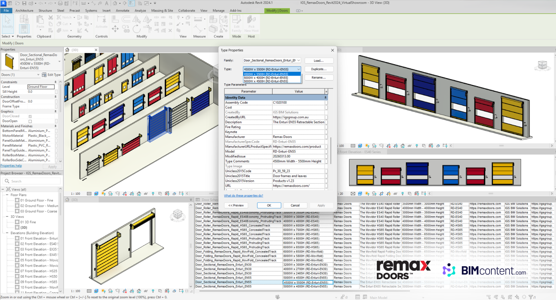 Remax Doors Launches Revit and AutoCAD Libraries with IGS Group