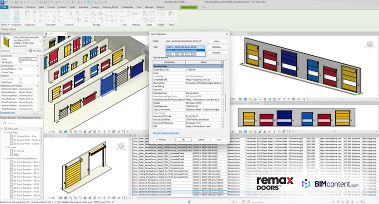 Remax Doors Revit Screenshot - Enturi